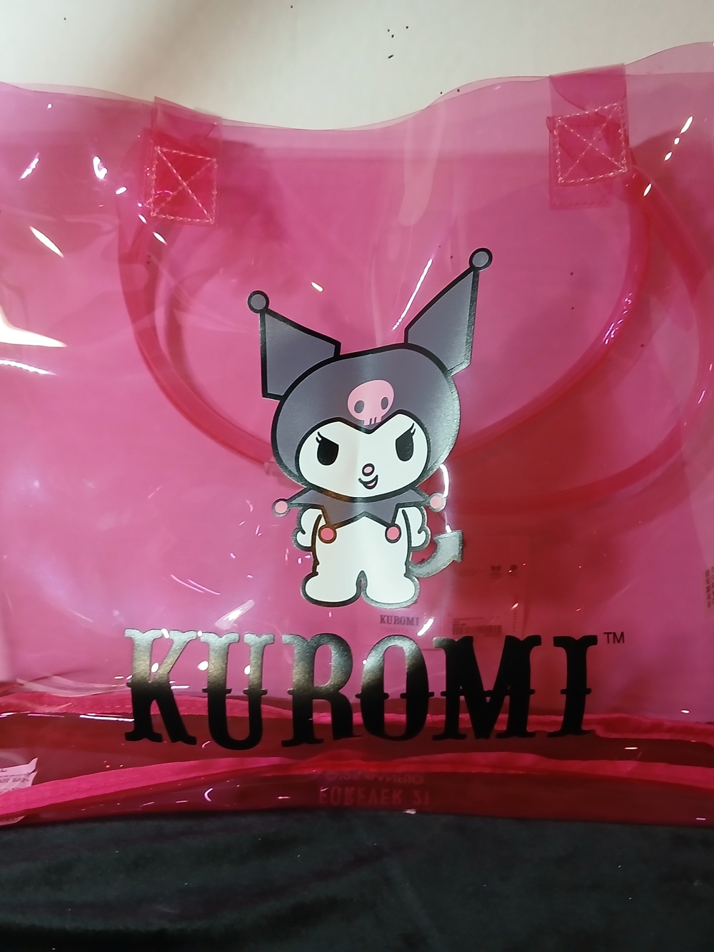Sanrio Kuromi Clear Pink Tote Bag